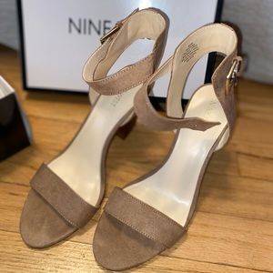 Like New Nine West Wrap Heeled Sandal